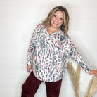 "By The Tail" Animal Print Hoodie with Side Slits-Lola Monroe Boutique