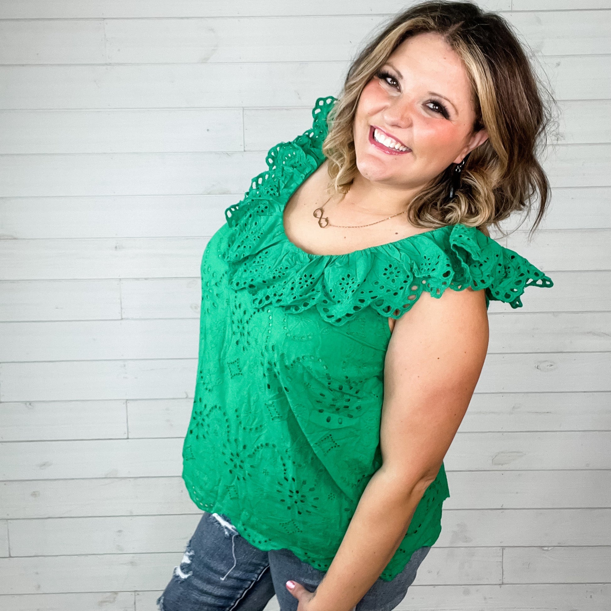 "Cabo" Ruffle Cap Tank