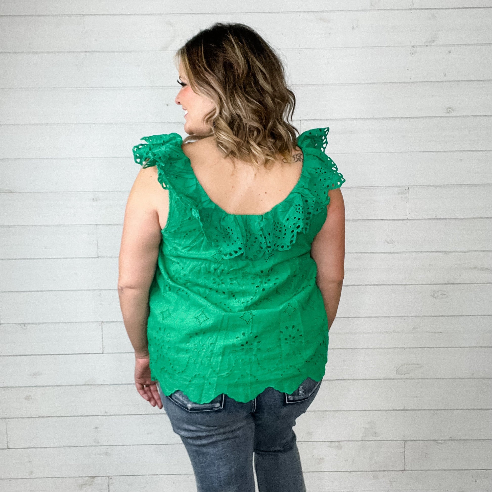 "Cabo" Ruffle Cap Tank