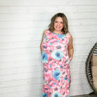 "Calgon Take Me Away" Sleeveless Floral Maxi with Pockets (Pink)-Lola Monroe Boutique