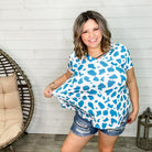 "Cameron" Animal Print V Neck-Lola Monroe Boutique