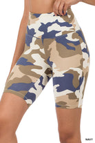 Camo Bike Shorts (Multiple Colors)-Lola Monroe Boutique