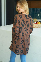 "Cape"able Cardigan " Animal Print Oversized Bell Sleeve Cardigan-Lola Monroe Boutique