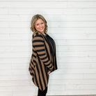 "Cassanova" Striped Cardigan-Lola Monroe Boutique