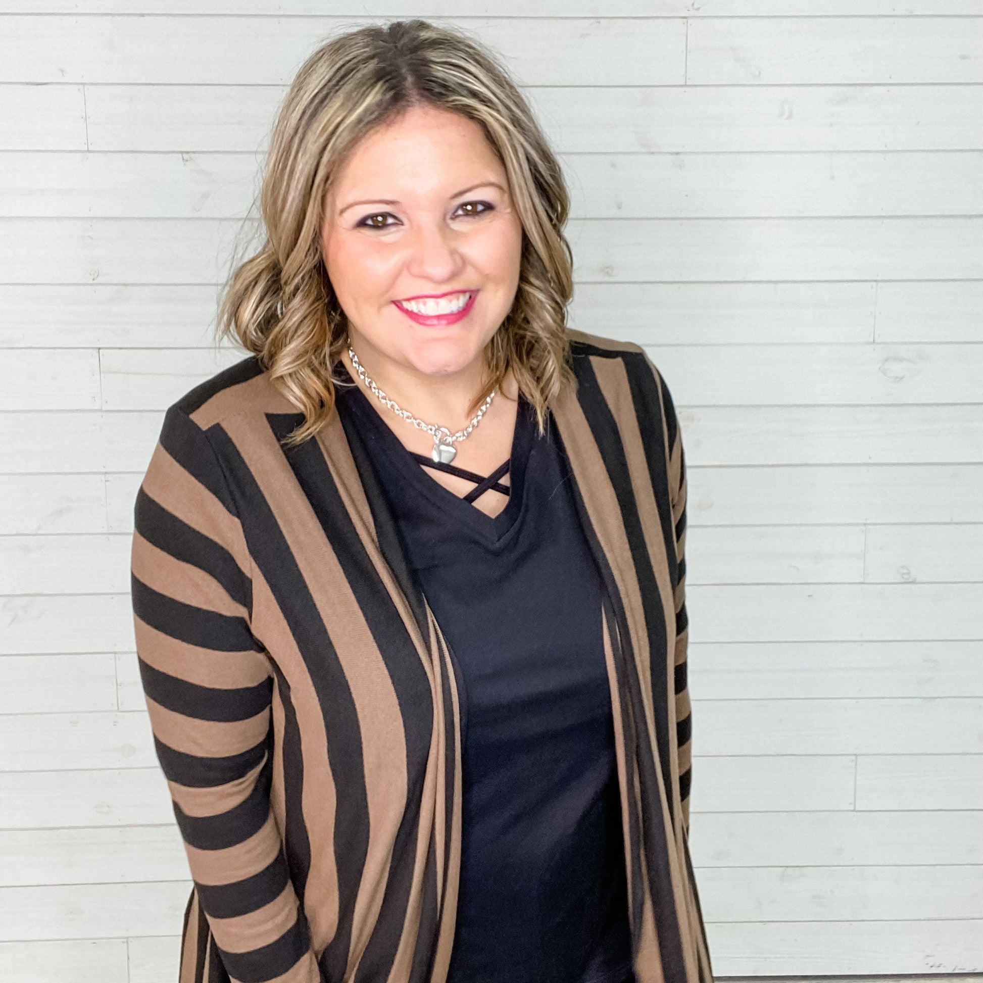 "Cassanova" Striped Cardigan