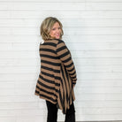 "Cassanova" Striped Cardigan-Lola Monroe Boutique