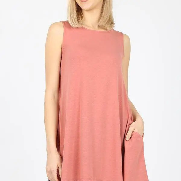 Catch All Round Neck Tank Top (Multiple Colors)-Lola Monroe Boutique