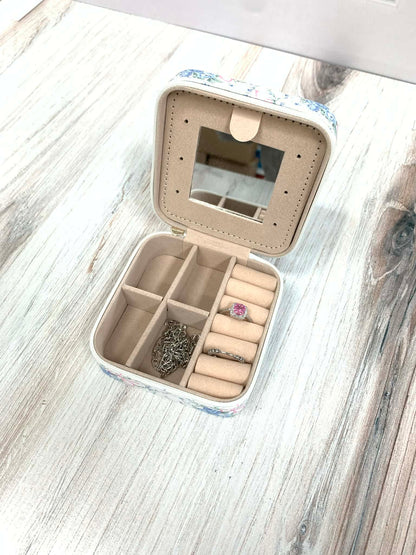 Flowers & Bows Travel Jewelry Box