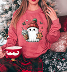 Christmas Ghost Sweatshirt-Lola Monroe Boutique