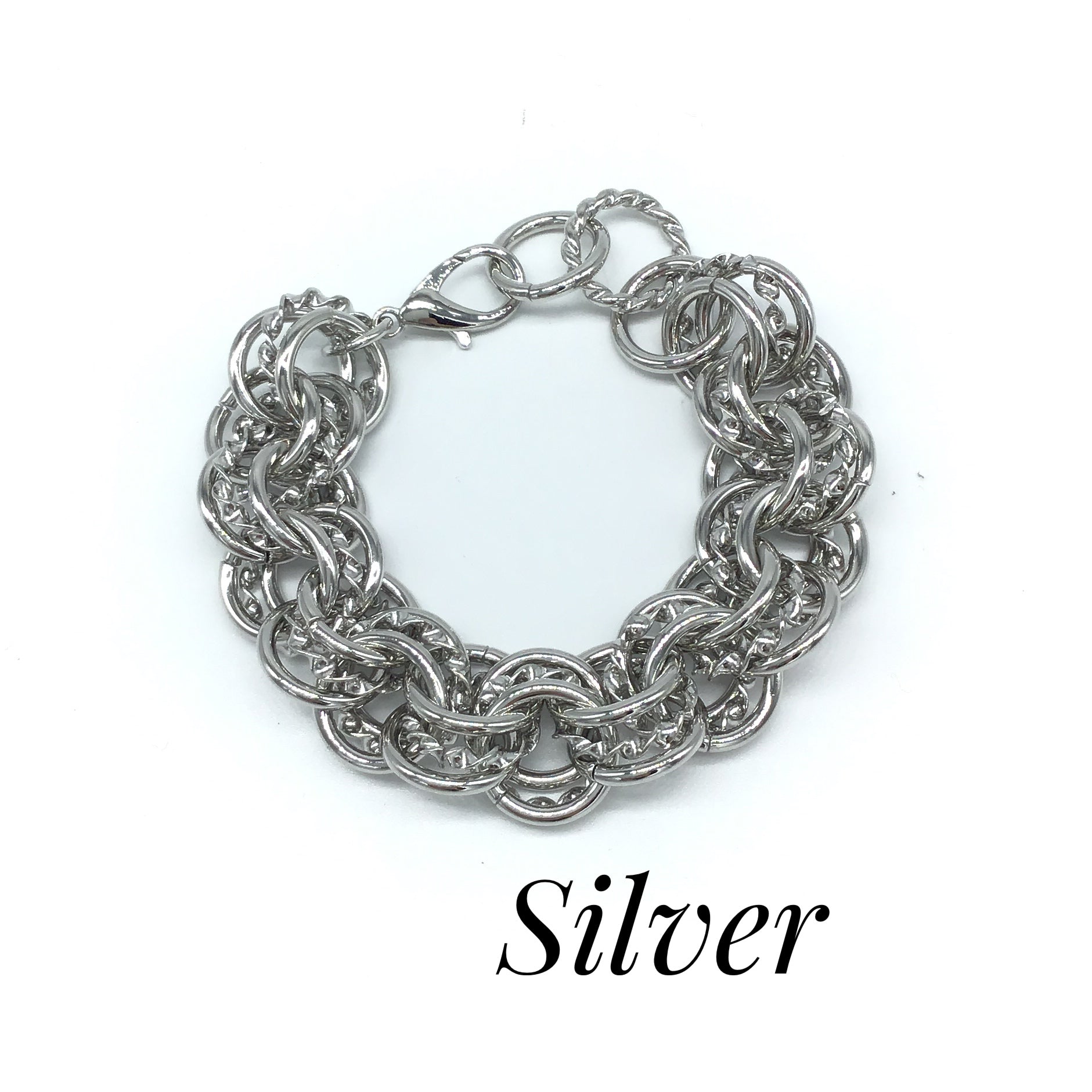 Chunky Metal Link Bracelet (Multiple Colors)-Lola Monroe Boutique