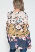 "Clarke" Floral Long Sleeve-Lola Monroe Boutique