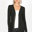 Closeout Snap Button "Gina" Cardigan-Lola Monroe Boutique