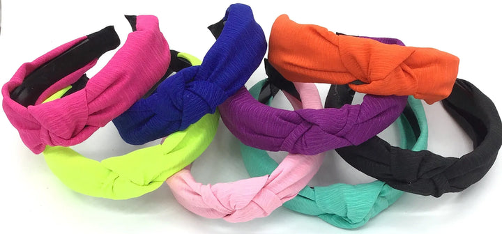 Cloth Wrapped Knot Top Desin Headband (Multiple Colors)-Lola Monroe Boutique