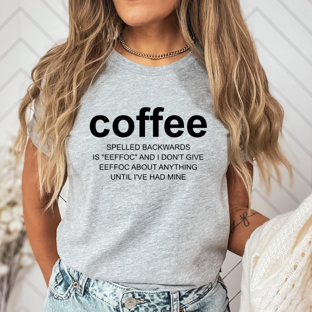 Coffee spelled backwards-Lola Monroe Boutique