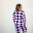 "Comfy" Plaid Lounge Set with Pockets-Lola Monroe Boutique