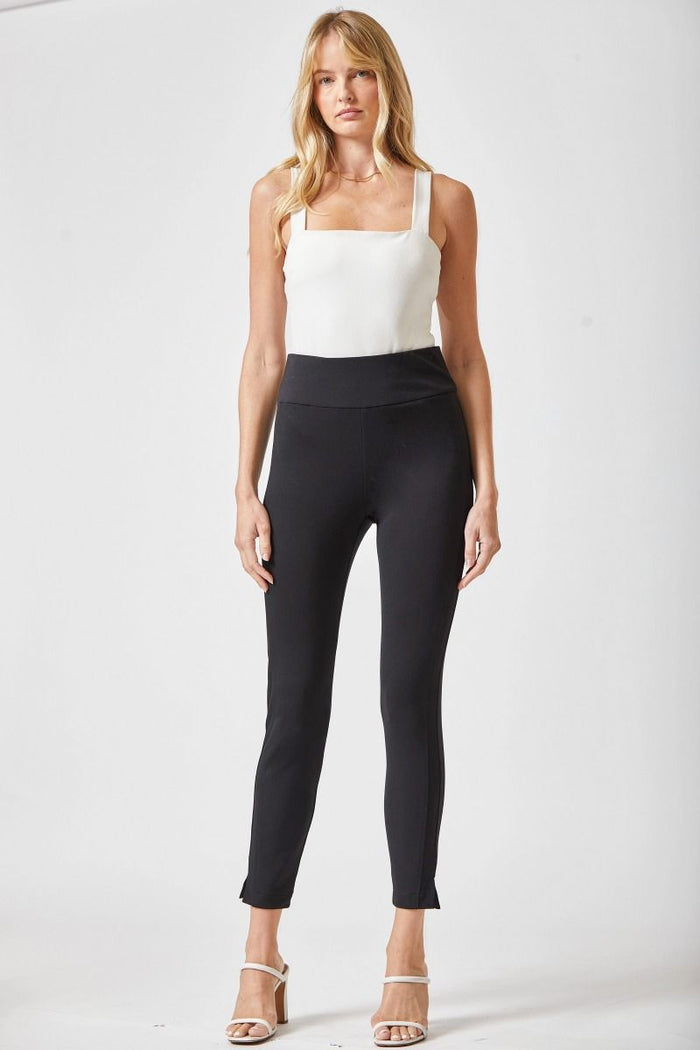 "Copperfield" Pull On Trousers (Black)-Lola Monroe Boutique