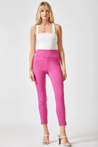 "Copperfield" Pull On Trousers (Hot Pink)-Lola Monroe Boutique