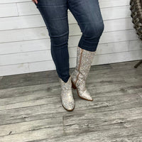 Corkys "Glitzy" Clear Rhinestone Tall Boot