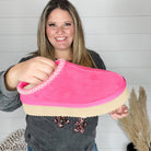 Corkys "Pillow Talk" Sherpa Lined Platform Slip On (Fuchsia)-Lola Monroe Boutique