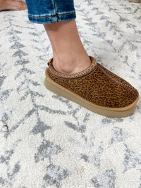 Corkys "Pillow Talk" Sherpa Lined Platform Slip On (Mini Leopard)