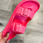 "Waterslide" Double Buckle Sandal By Corkys (Melon)-Lola Monroe Boutique