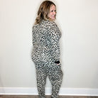 "Cozy" Animal Print Lounge Set with Pockets-Lola Monroe Boutique