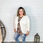 "Creature Comfort" Cocoon Cardigan (Ivory)-Lola Monroe Boutique