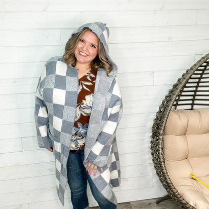 "Cuddle Up" Long Sleeve Hooded Cardigan