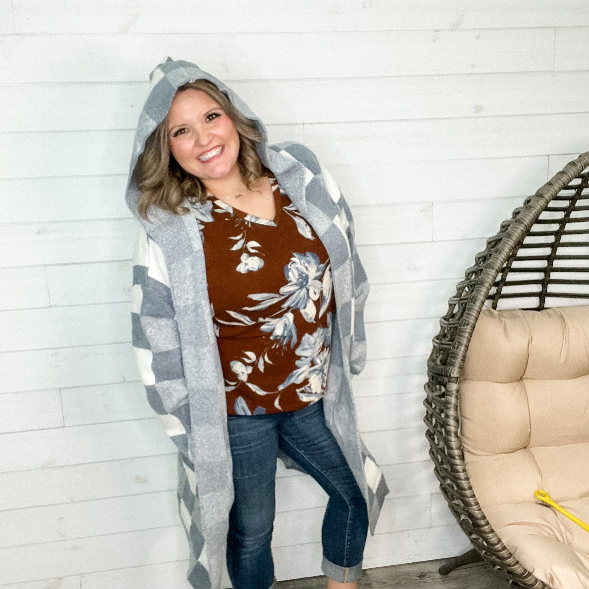 "Cuddle Up" Long Sleeve Hooded Cardigan