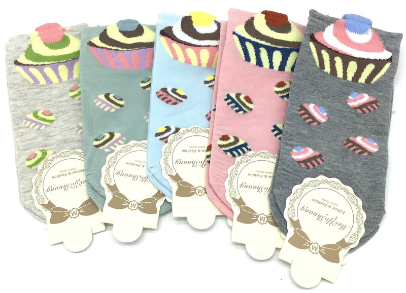 Cupcake Print Socks (Multiple Options)-Lola Monroe Boutique