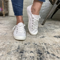 Custom Sneakers (Solid White)-Lola Monroe Boutique