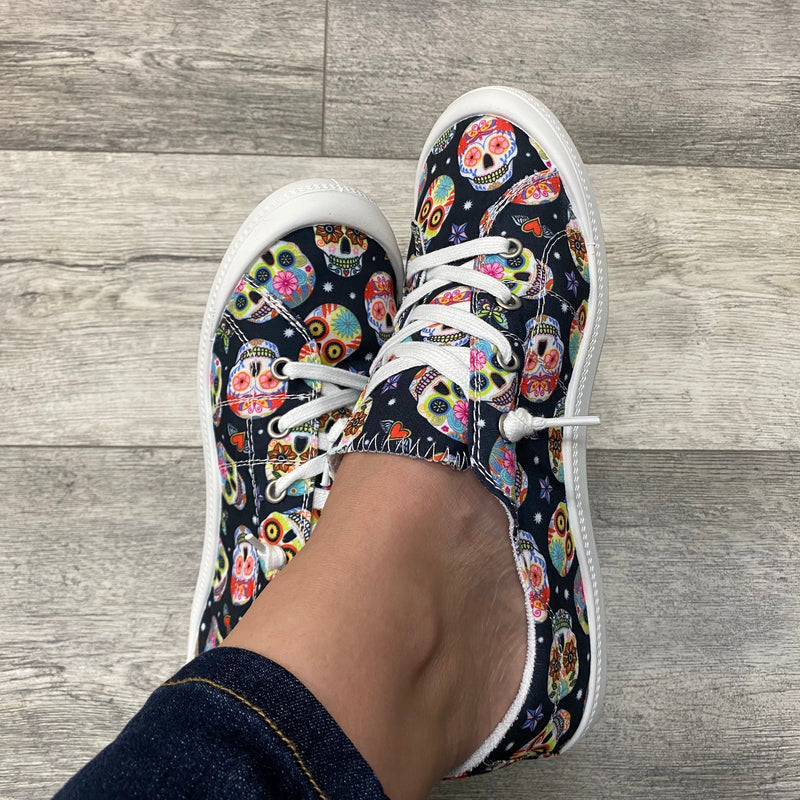 Custom Sneakers (Sugar Skulls)