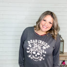 "Dead Inside" Long Sleeve Weekender-Lola Monroe Boutique