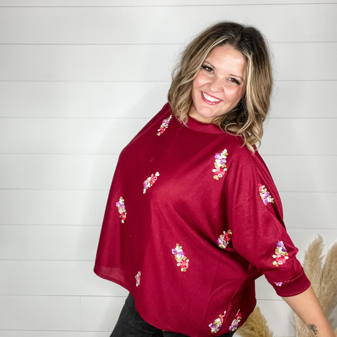 Dear Scarlett Plus Size Stretchy Tops Blouses Wrinkle Free