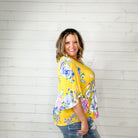 "Detour" Floral Bell Sleeve U Neck-Lola Monroe Boutique