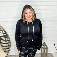 Doorbuster High-Low Relaxed Fit Lightweight Hoodie-Lola Monroe Boutique