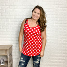 "Dottie" Polka Dot Relaxed Fit Tank (Multiple Colors)-Lola Monroe Boutique