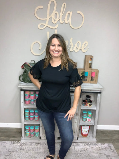 Double Ruffle Tunic Top (Multiple Colors)