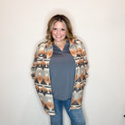 "Down home" Aztec Jacket-Lola Monroe Boutique