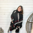 "Dramatic Effect" Cowl Neck Poncho-Lola Monroe Boutique