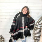 "Dramatic Effect" Cowl Neck Poncho-Lola Monroe Boutique