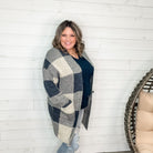 "Drew" Checkered Cardigan-Lola Monroe Boutique