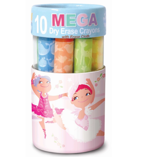 Dry Erase Mega Crayons with Erase Cloth (Multiple Options)