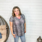 "Dynamic" Ribbed V-Neck Animal Print-Lola Monroe Boutique