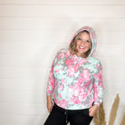 "Elapse" Floral Balloon Sleeve Hoodie-Lola Monroe Boutique