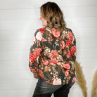 "Eliza" Floral Lizzy 3/4 Sleeve Split Neck-Lola Monroe Boutique