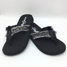 "Encore" By Gypsy Jazz Flip Flop (Grey Leopard)-Lola Monroe Boutique