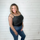 "Eras" Pearl Beaded Mesh Top-Lola Monroe Boutique