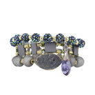 Erimish Extended Sizing Pave Beads & Druzy Bracelets (Multiple Colors)-Lola Monroe Boutique