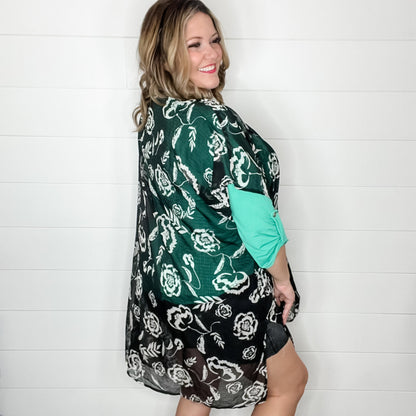 "Fidget" Floral Kimono Cover Up